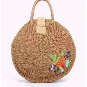 Loungefly Disney Straw Circle Straw Tote‎